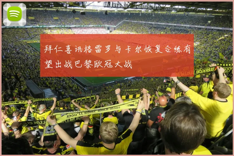 拜仁喜讯格雷罗与卡尔恢复合练有望出战巴黎欧冠大战